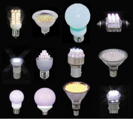 флюоресцентные лампы и  светодиодные лампы